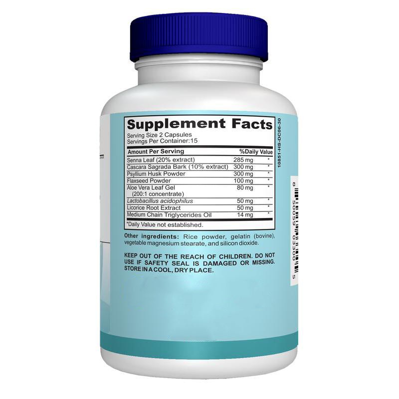 15 Day Gut Cleanse - Gut And Colon Support, 15 Day Advanced Bowel Cleanse With Senna, Cascara Sagrada & Psyllium Husk Glow Vigor