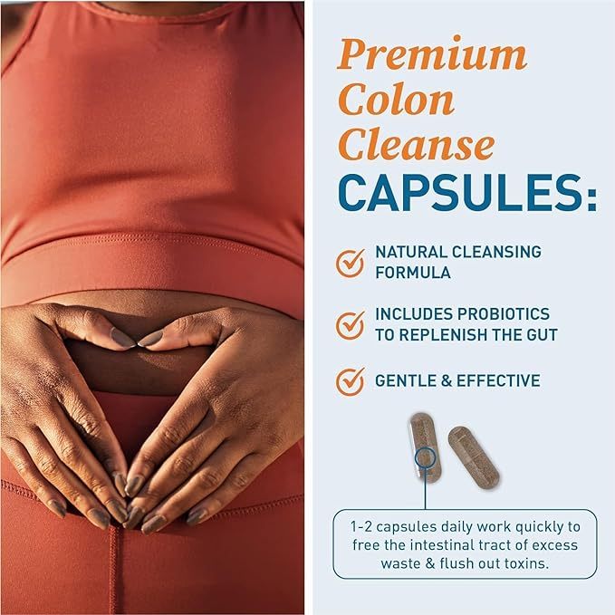 15 Day Gut Cleanse - Gut And Colon Support, 15 Day Advanced Bowel Cleanse With Senna, Cascara Sagrada & Psyllium Husk Glow Vigor