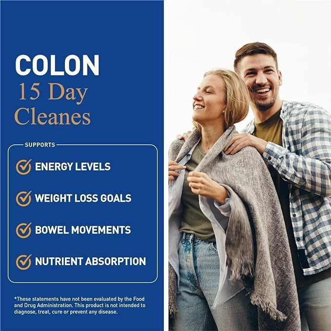 15 Day Gut Cleanse - Gut And Colon Support, 15 Day Advanced Bowel Cleanse With Senna, Cascara Sagrada & Psyllium Husk Glow Vigor